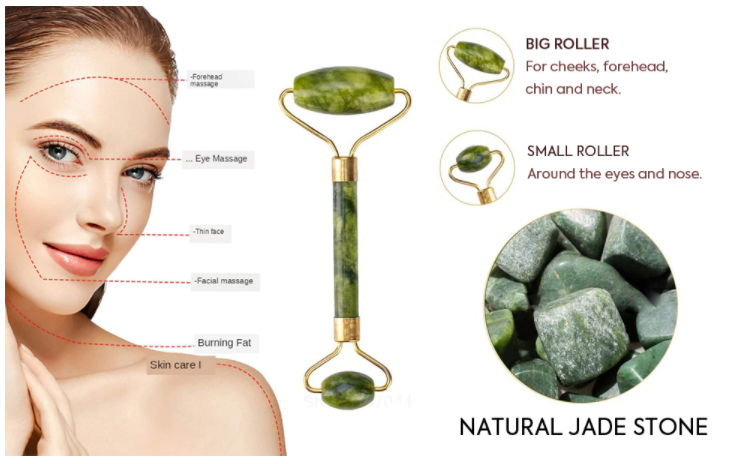 Double Head Jade Stone Facial Massager