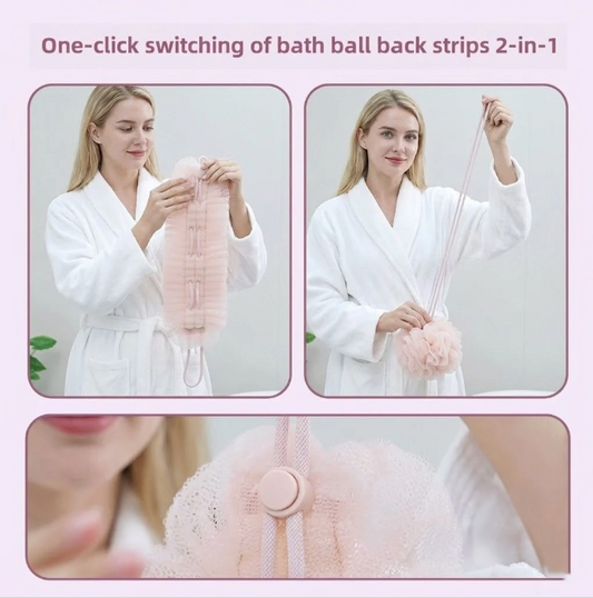 2-in-1 Extendable Back Scrubber