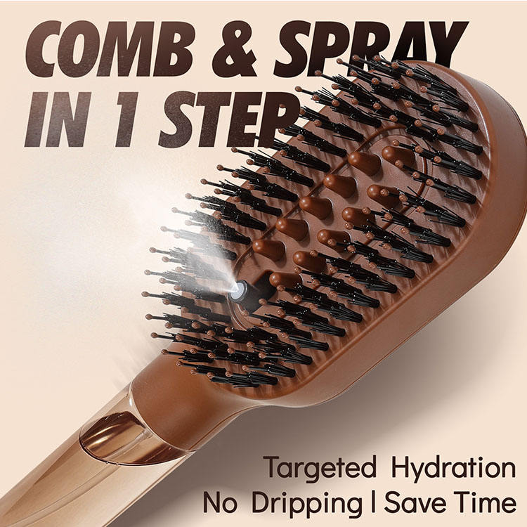 2 in 1 Hair Brush with Mist Spray