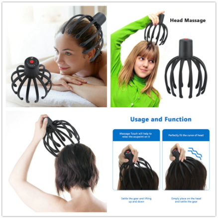 Electric Octopus Claw Shaped Scalp Massager