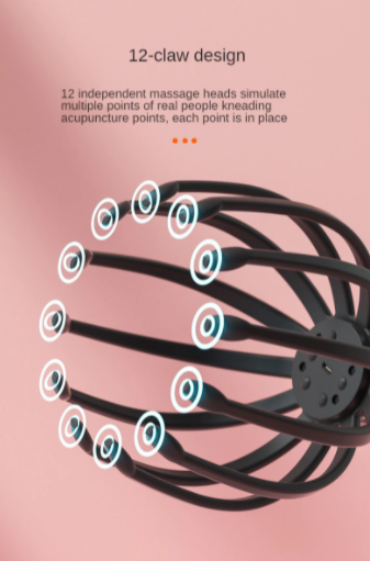Electric Octopus Claw Shaped Scalp Massager