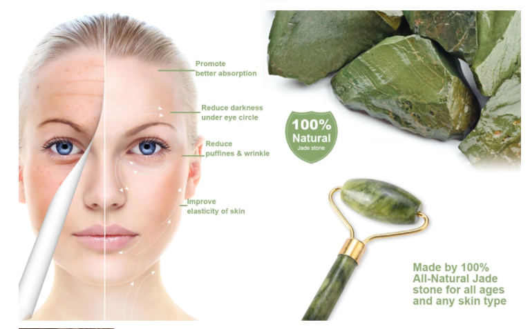 Double Head Jade Stone Facial Massager
