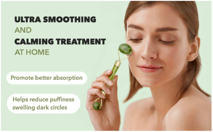 Double Head Jade Stone Facial Massager