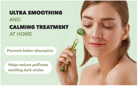 Double Head Jade Stone Facial Massager